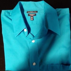 Men's Athletic Fitted Spread Collar Dress Shirts